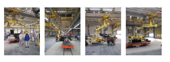 青島金海“大型履帶”安裝助力機(jī)械手世界行業(yè)首例